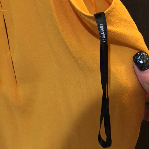 Forever 21 mustard high neck short dress - Picture 4 of 7